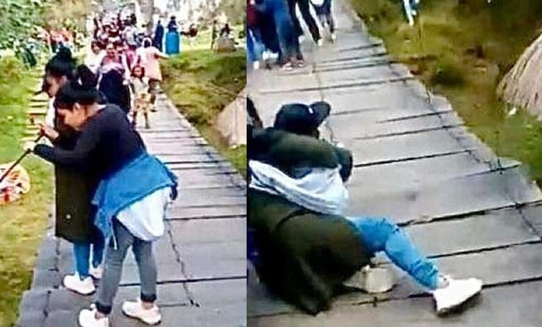 Colapsa puente colgante con turistas en Chiapas | Video