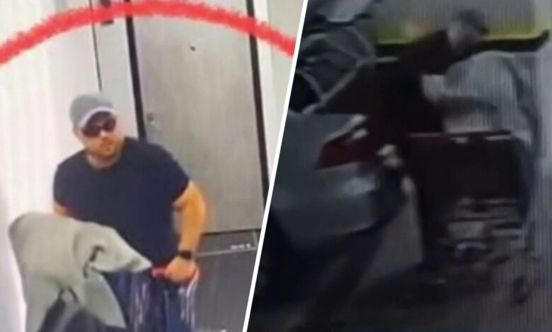 Con una maleta y carrito de supermercado: revelan videos del novio de Dj colombiana asesinada