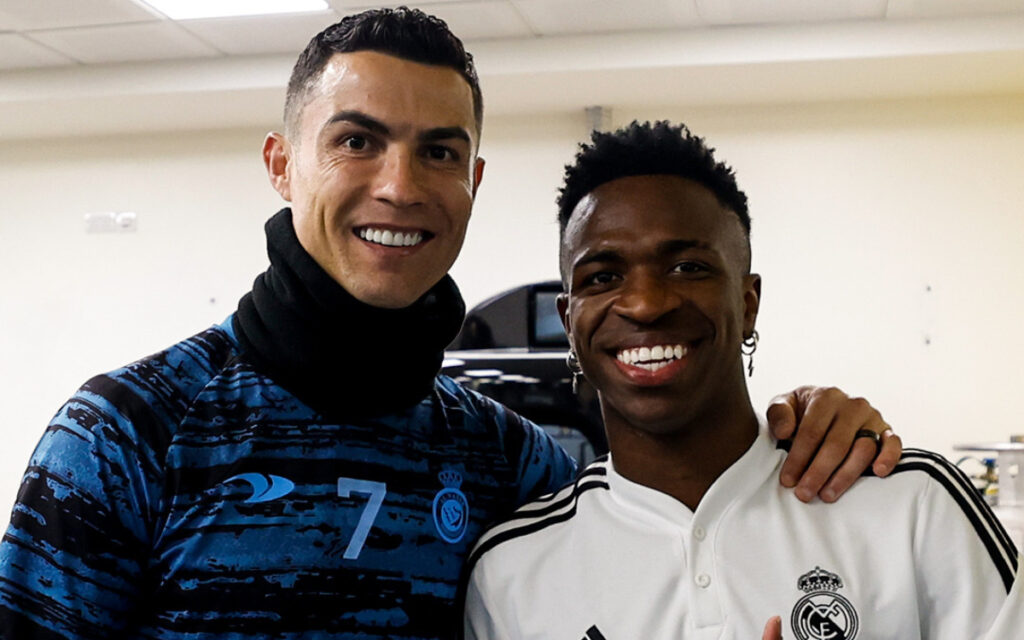 Cristiano Ronaldo visita de sorpresa al Real Madrid en Riad | Video