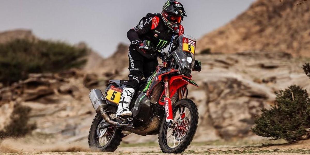 Dakar, etapa 5, motos: Barreda sufre una caída pero continúa y salva el día