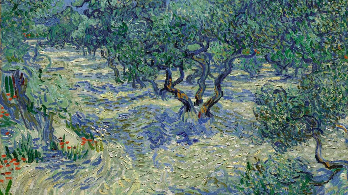 Descubren un saltamontes incrustado en una obra de Van Gogh