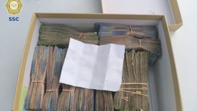 Detienen a 3 por transportar casi un millón de pesos sin comprobar su origen