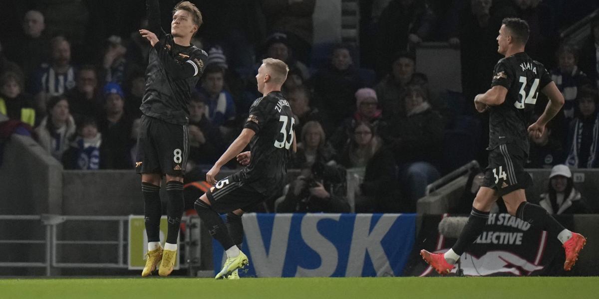 El Arsenal vence al Brighton y abre brecha al frente de la Premier