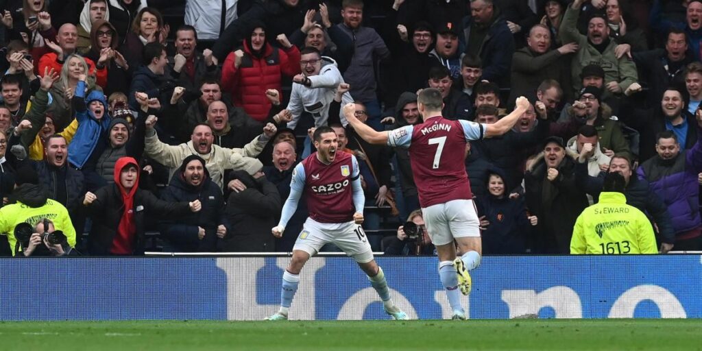 El Aston Villa noquea al Tottenham