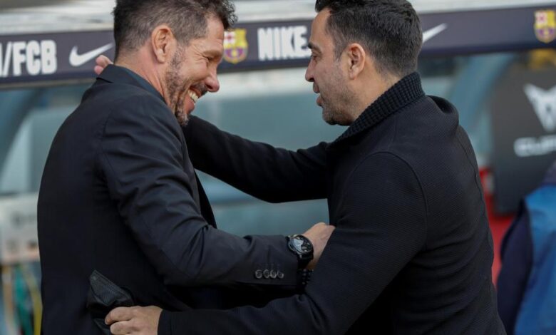 El Atlético-Barcelona en cinco duelos