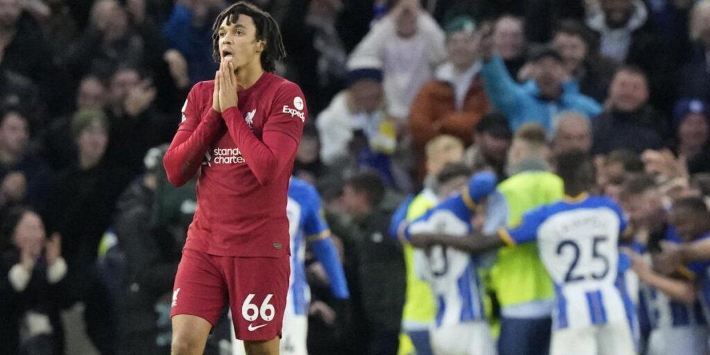 El Liverpool se hunde más en la Premier ante un gran Brighton
