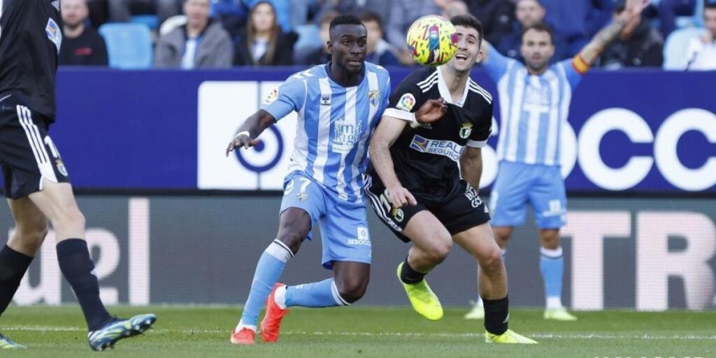 El Málaga no escapa de la zona baja tras empatar ante el Burgos