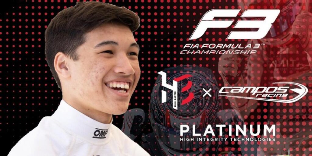 El australiano Hugh Barter debutará en Fórmula 3 con Campos Racing