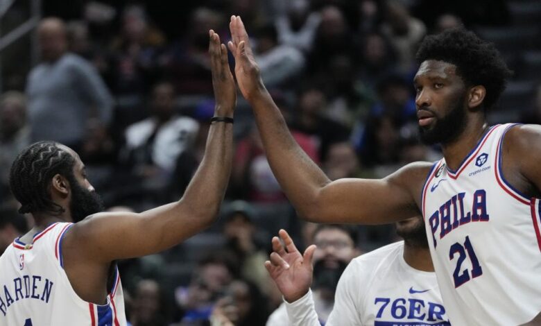 Embiid y Harden guían a los Sixers a su cuarta victoria consecutiva