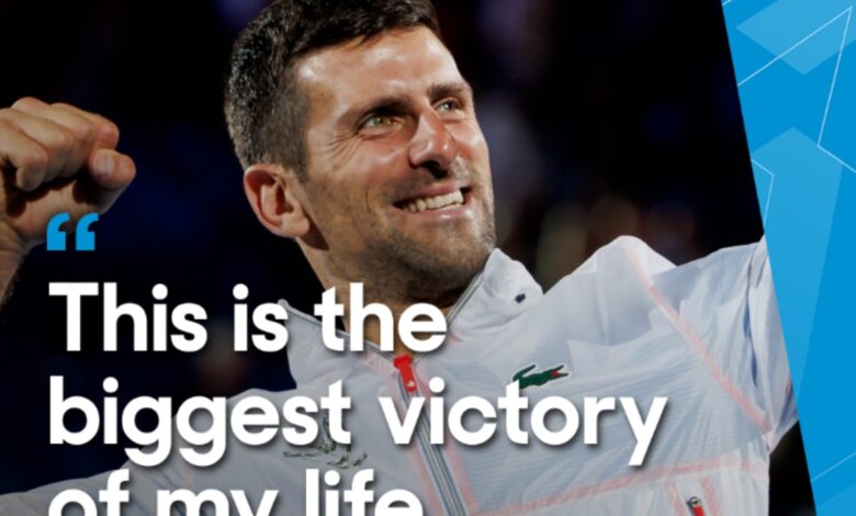 "Es la mayor victoria de mi vida": Novak Djokovic | Video