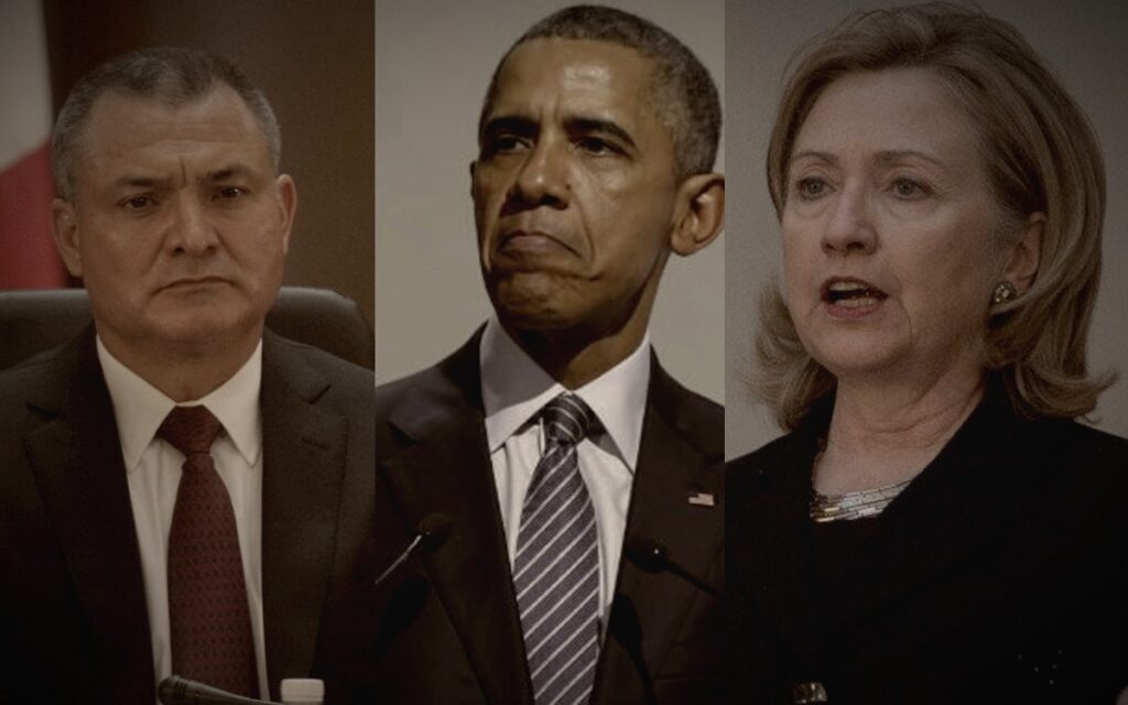 García Luna podrá mostrar 5 fotos suyas junto a políticos de EU como Obama y Clinton