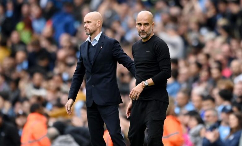 Guardiola reta la tremenda racha de Ten Hag en el United
