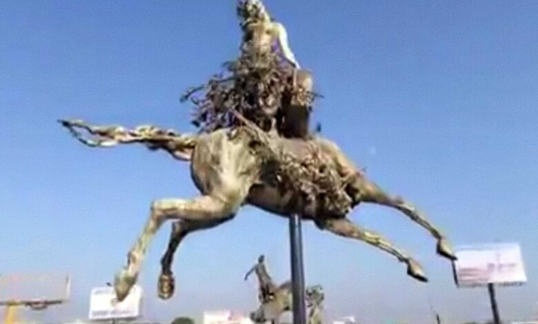 Intentaban robar una escultura en Guadalajara y fueron detenidos