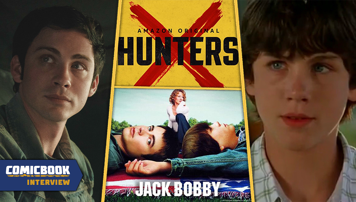 La estrella de Hunters, Logan Lerman, revela por qué regresó a la televisión después de 15 años (exclusivo)