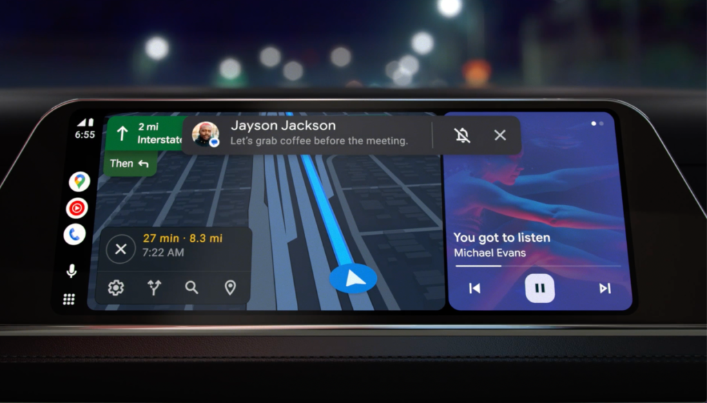 Las nuevas funciones de Android Auto le dan a la pantalla del automóvil un cambio de imagen de diseño de usuario