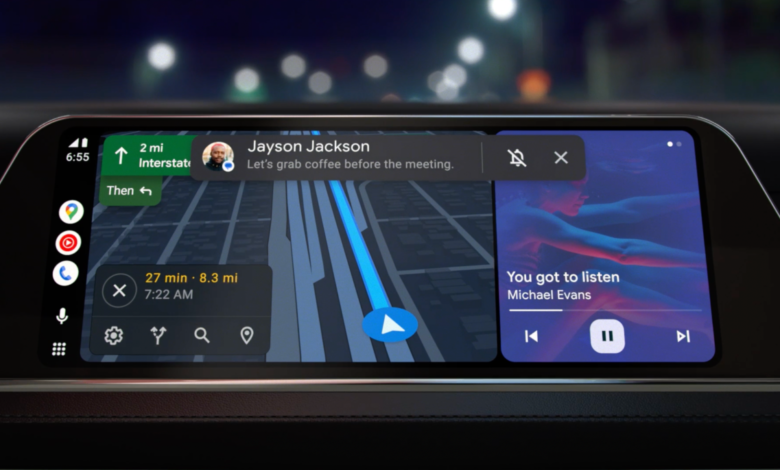 Las nuevas funciones de Android Auto le dan a la pantalla del automóvil un cambio de imagen de diseño de usuario