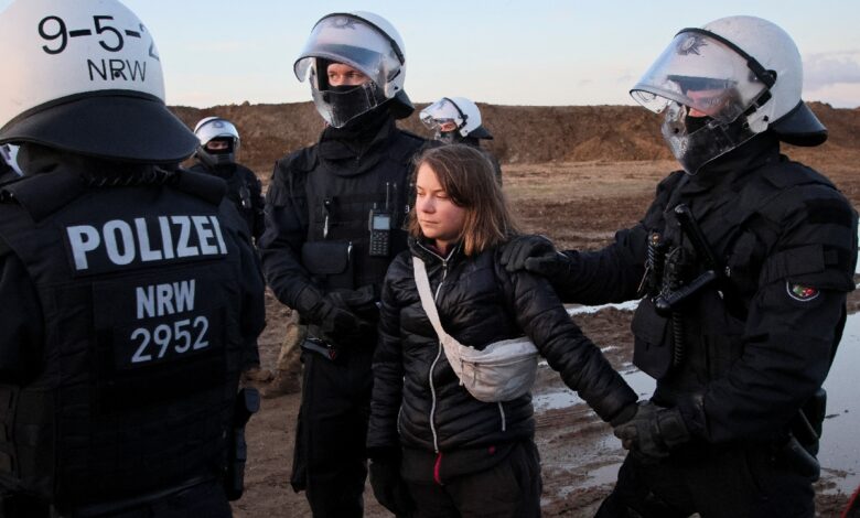 Liberan a Greta Thunberg, tras detención en protesta en Alemania