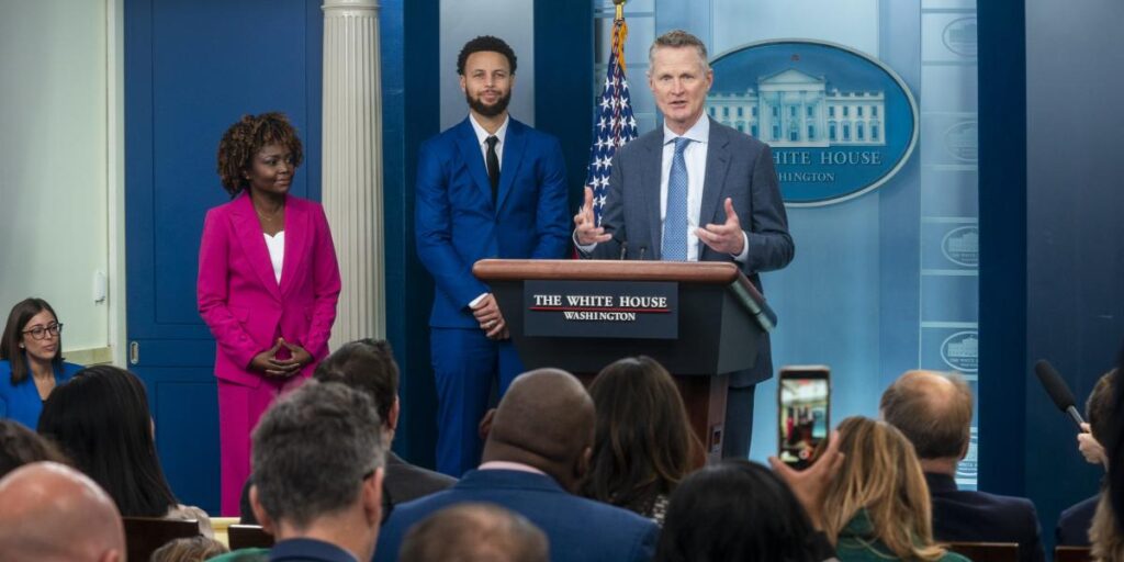 Los Warriors visitan la Casa Blanca