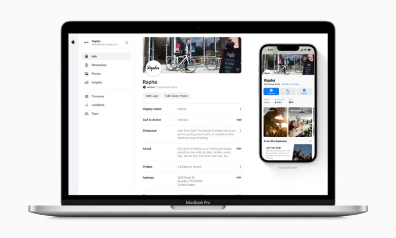 Los listados de negocios de Apple Maps están a punto de volverse más detallados con el lanzamiento de 'Apple Business Connect'