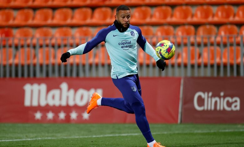 Memphis Depay ya se entrena con el Atlético de Madrid | Video