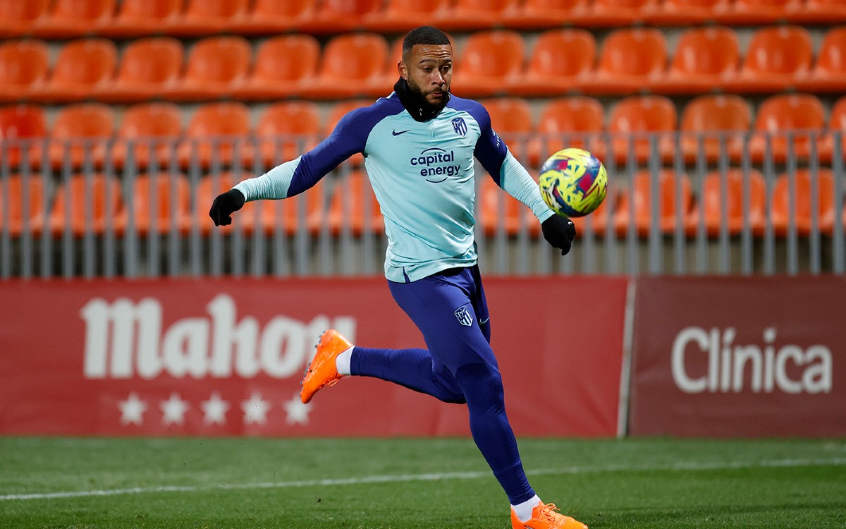 Memphis Depay ya se entrena con el Atlético de Madrid | Video