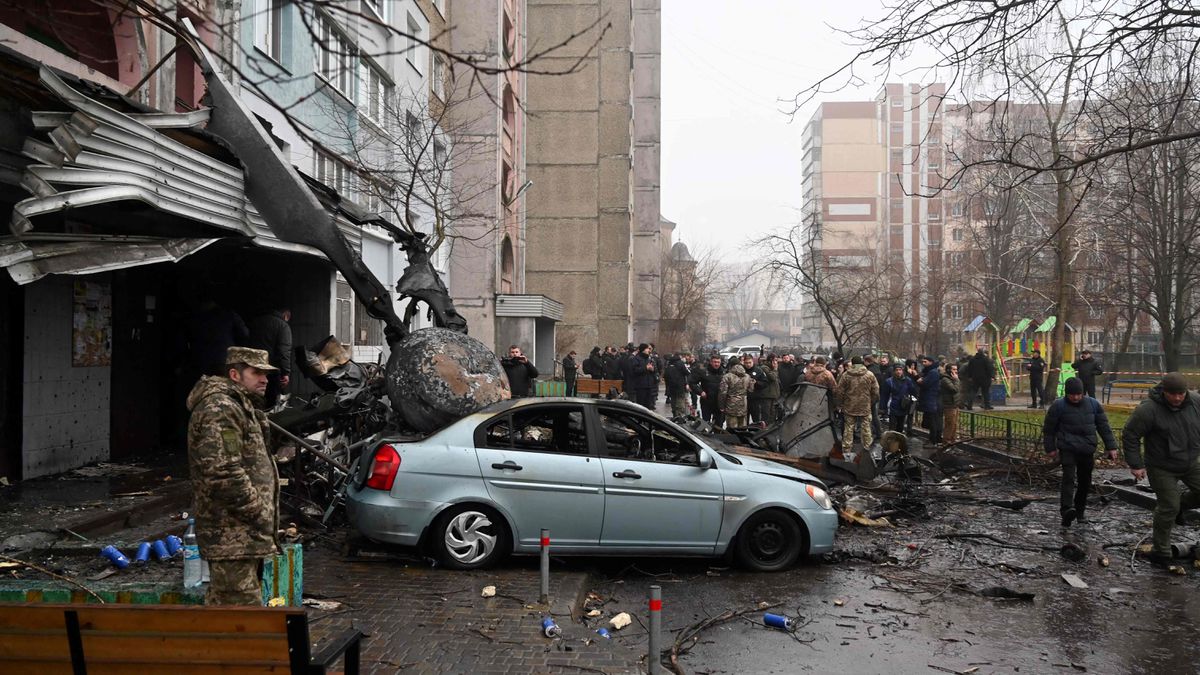 Muere el ministro del Interior de Ucrania al estrellarse el helicóptero en el que viajaba en la región de Kiev