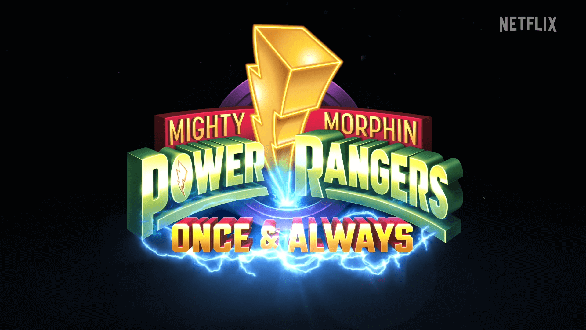 Logotipo especial del 30 aniversario de Mighty Morphin Power Rangers Once Always