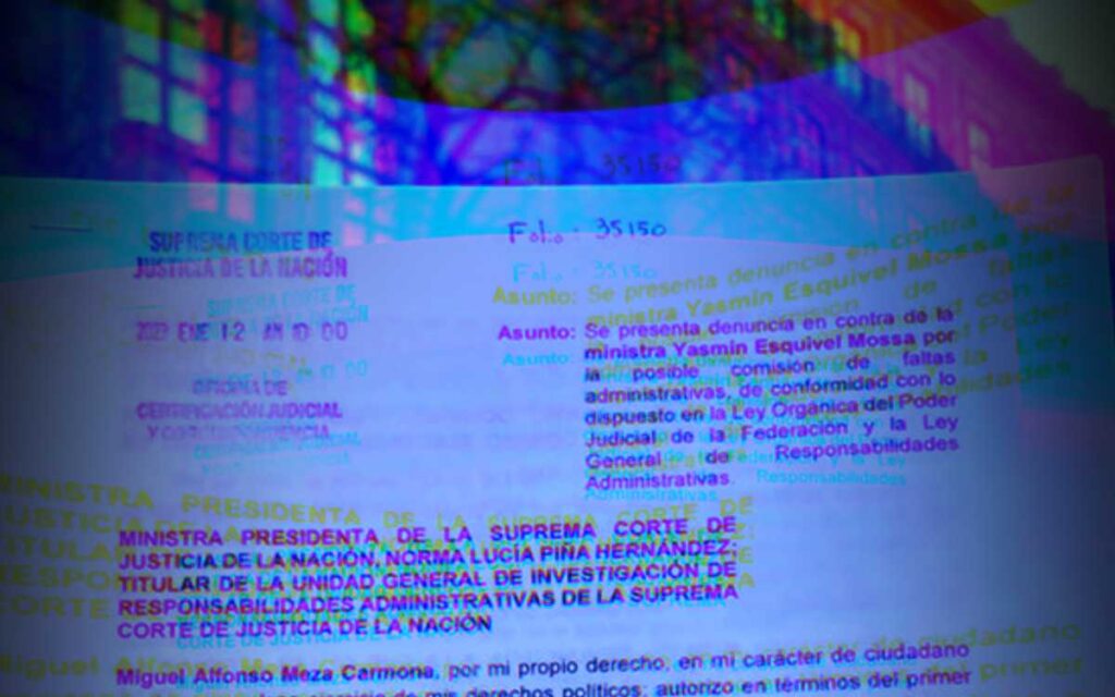 Presentan denuncia contra Yasmín Esquivel ante la SCJN