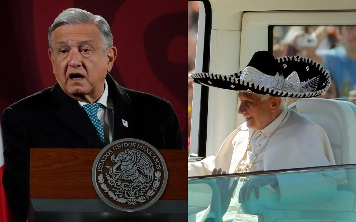 Presidente AMLO lamenta muerte de Benedicto XVI