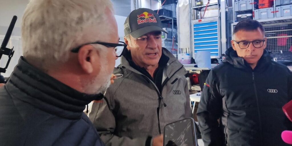 Sainz: "Dos metros más a la izquierda no había agujero"