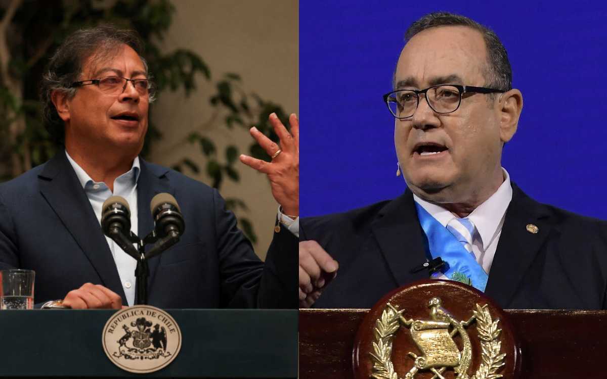 Se enfrentan Petro y Giammattei por acusación al ministro de defensa colombiano
