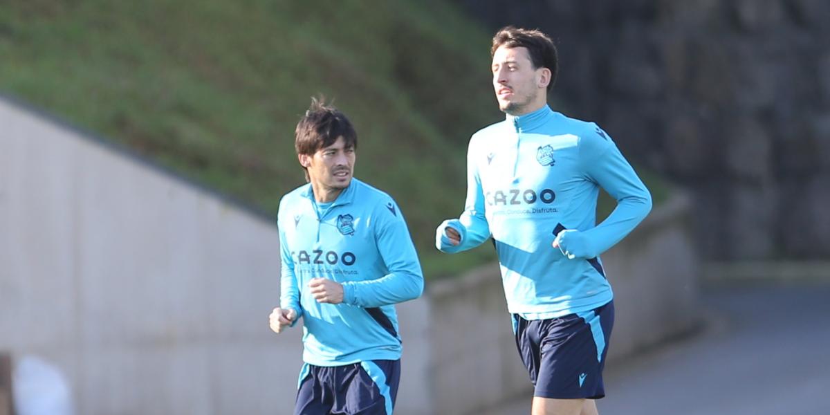 Sesión con Barrenetxea y Oyarzabal pero sin Kubo