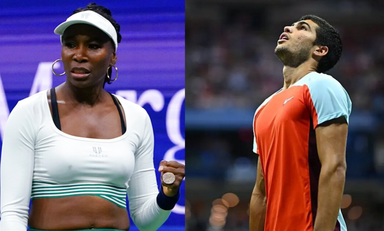 Tenis: Carlos Alcaraz y Venus Williams fuera del Abierto de Australia por lesión