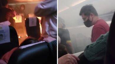 Terror a bordo: Explota cargador y provoca incendio en avión