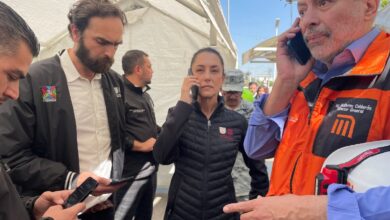 Tres horas después, Sheinbaum arriba a Línea 3 del Metro tras choque de trenes