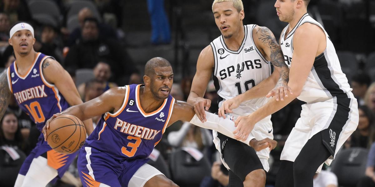 Un Chris Paul estelar lleva a los Suns a la victoria en la prórroga ante los Spurs