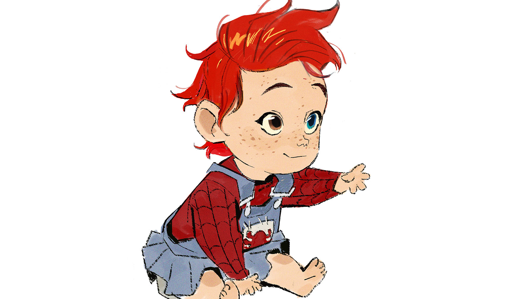 Un hombre araña padre: ‘Cruzando el multiverso’ muestra el arte conceptual de la pequeña May Parker