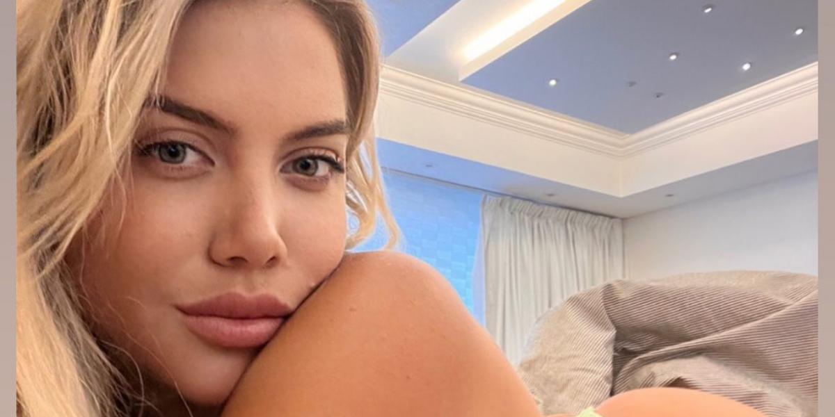 Wanda Nara arrasa en Instagram con un nuevo posado en ropa interior y sin maquillaje