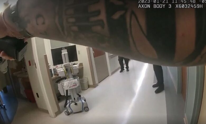 revelan video de arresto de acusada de matar esposo en hospital