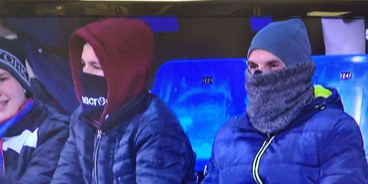 ¡El Andorra-Albacete empieza con una sensación térmica de 9 bajo cero!