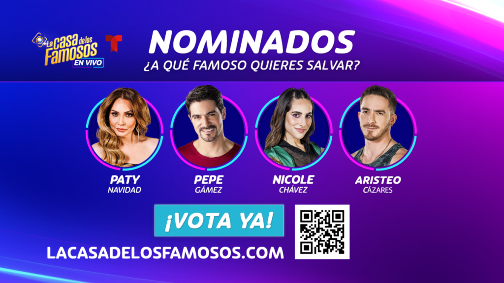 Estos son los nominados de la semana en La Casa de los Famosos: cómo votar