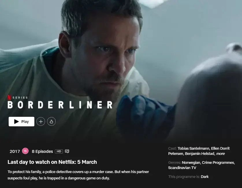 fecha de eliminación en netflix borderliner fecha de eliminación en netflix borderliner