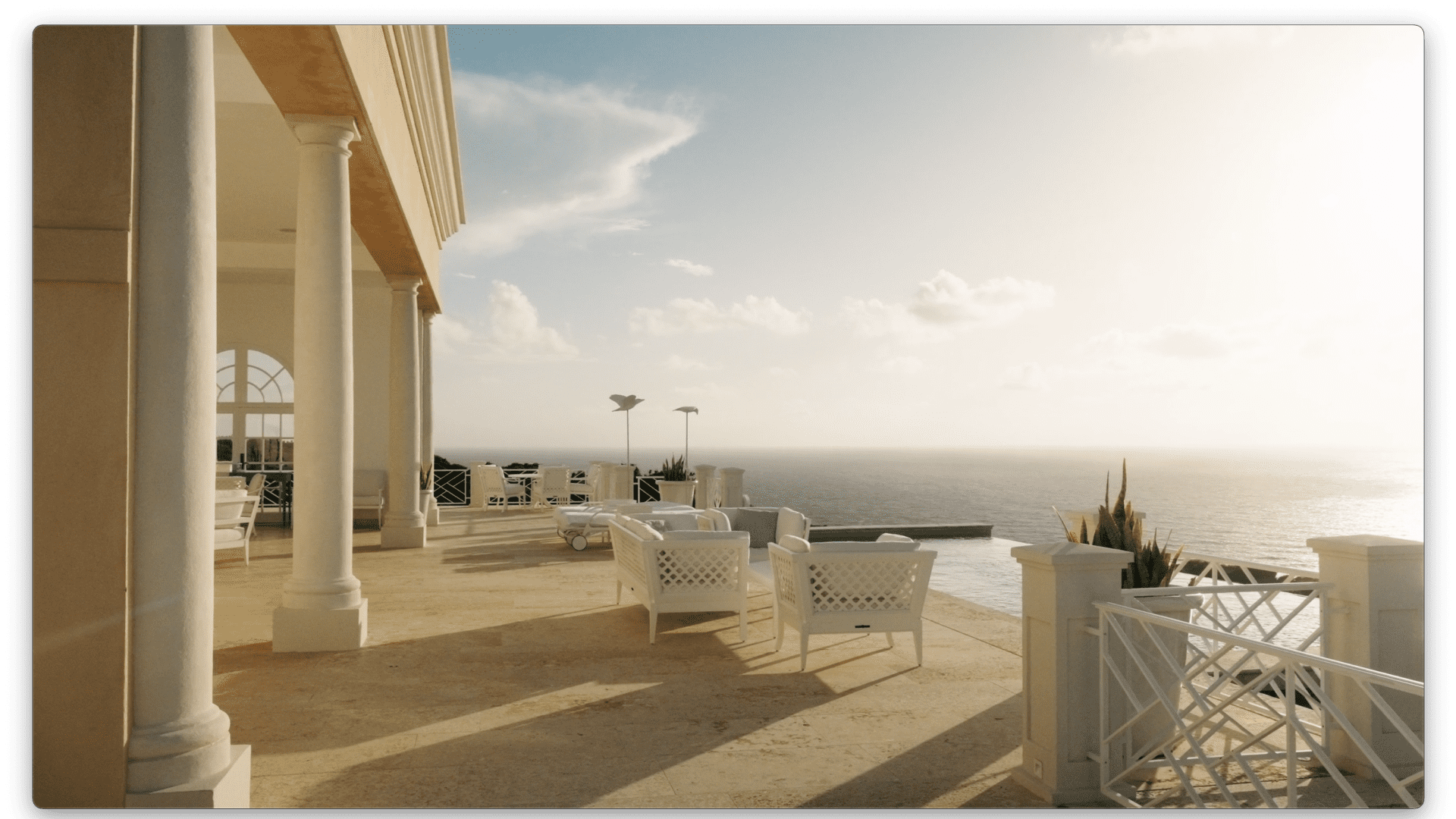 The view from the pool deck.