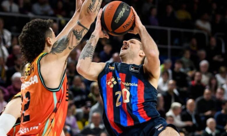 81-75: El Barça reacciona en la segunda parte ante el Valencia Basket