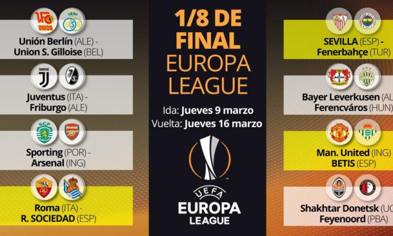 Así quedan los octavos de final de la Europa League