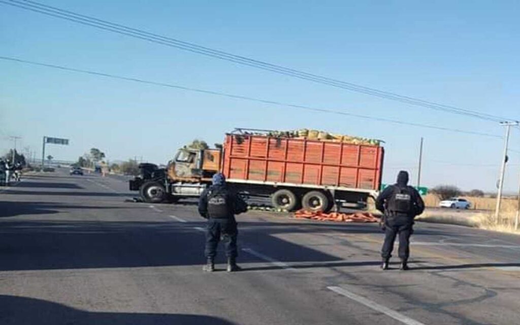 Azota violencia, bloqueos e incendios de vehículos en Zacatecas