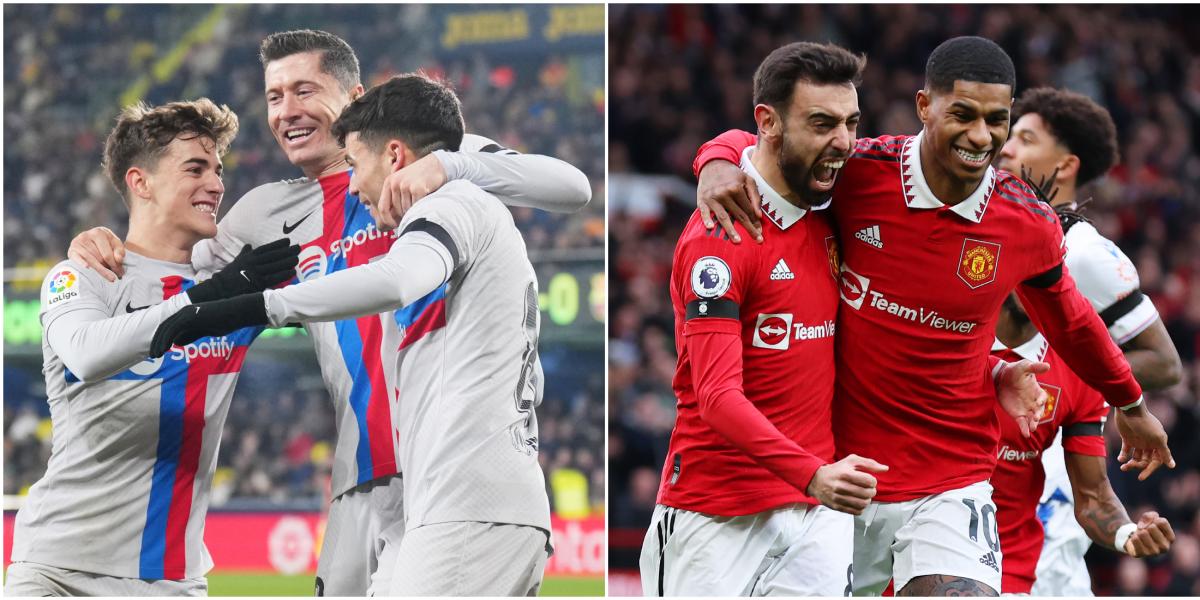 Barça y United, lanzados como si fueran de Champions