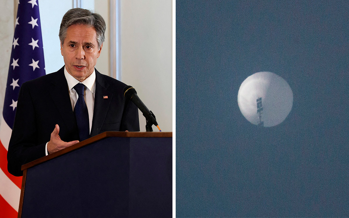 Blinken suspende viaje a Pekín por supuesto globo espía chino sobre EU