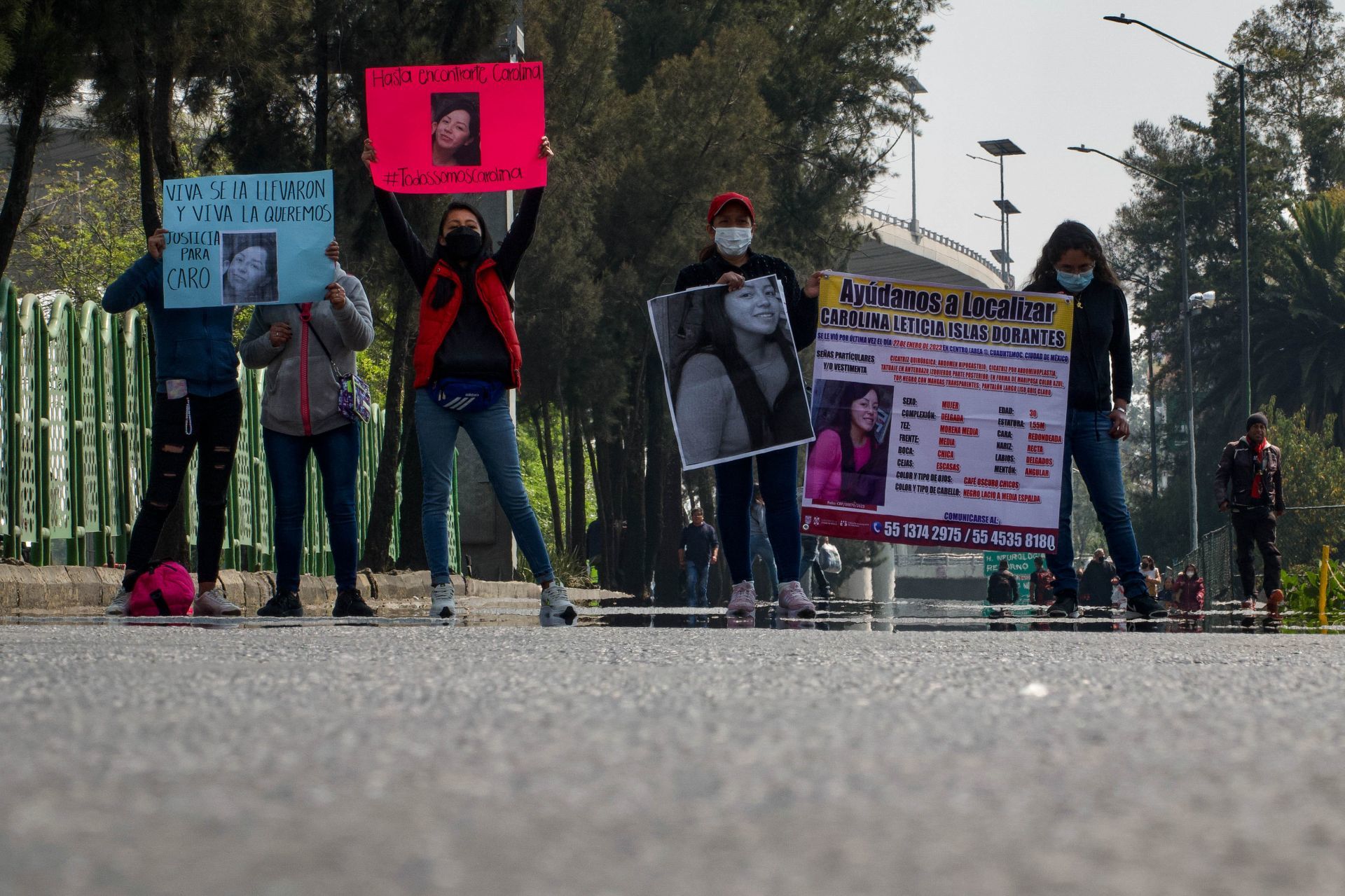 Bloquean carretera México-Cuernavaca por Carolina, joven desaparecida | Galería