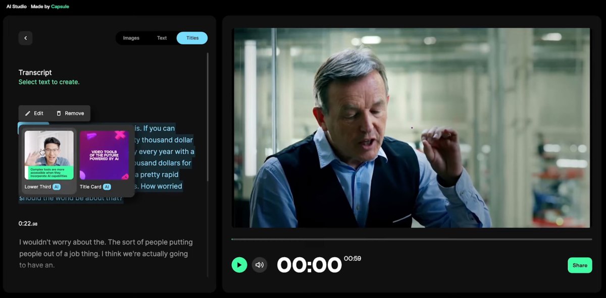 Capsule obtiene $ 4.75 millones por su editor de video impulsado por IA que resume texto, genera imágenes y más